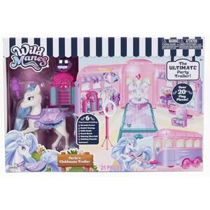 Wild Manes Horse Toys Perla's Clubhouse Trailer Playset with Perla Horse New